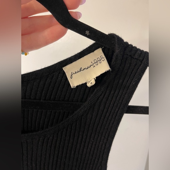 Freshman 1996 Black Midi Dress with Back Cut Outs - Picture 4 of 6